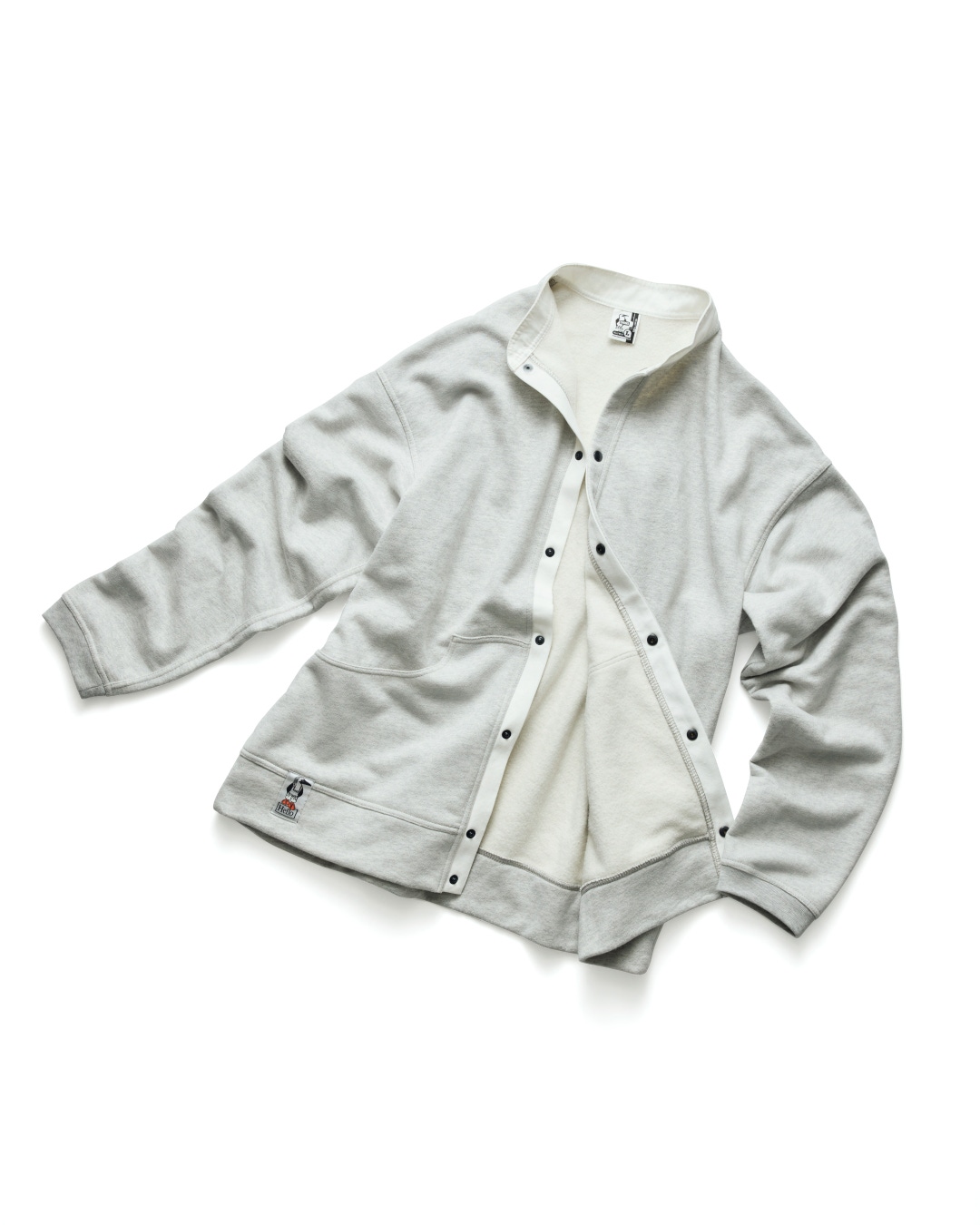 CHUMS HelloWear Full Snap Hurricane Top 공식 단독 상품 사진.