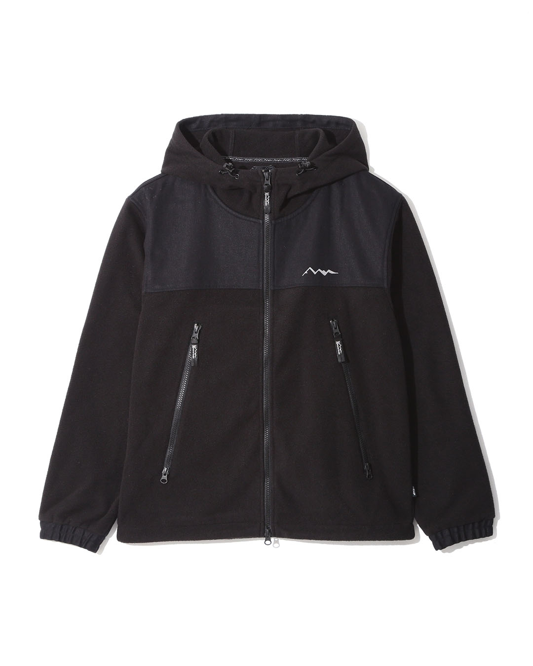 M-FLEECE ZIP PARKA BLACK 정면